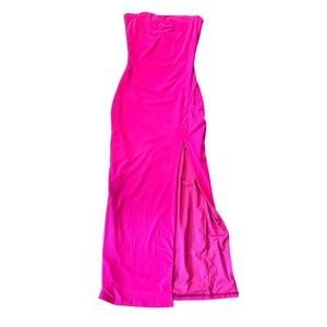 Princess Polly Hot Pink Strapless Maxi Dress